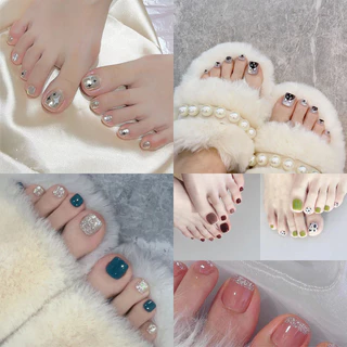 🎊2 ชิ้น เพียง 20 บาท ❤️พร้อมส่ง❤️ เล็บเท้าปลอม เหมาะใส่รองเท้าแตะ