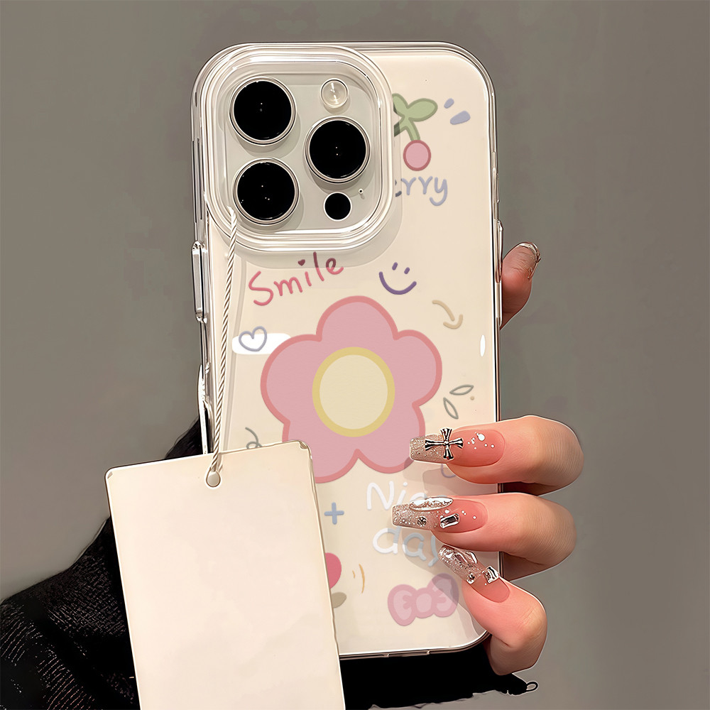 จัดส่งในพื้นที่ เคสครีมIMD น่ารัก ภาพเคลื่อนไหวการ์ตูน ForVIVO Y20 Y1S Y91C Y93 Y50 Y02 4G Y27 Y77T 