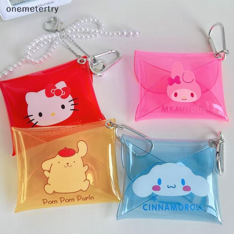 Onem กระเป๋าสตางค์โปร่งใสแบบ PVC Jelly การ์ตูนน่ารัก ใช้ในการปีนเขาและแขวนได้ง่าย