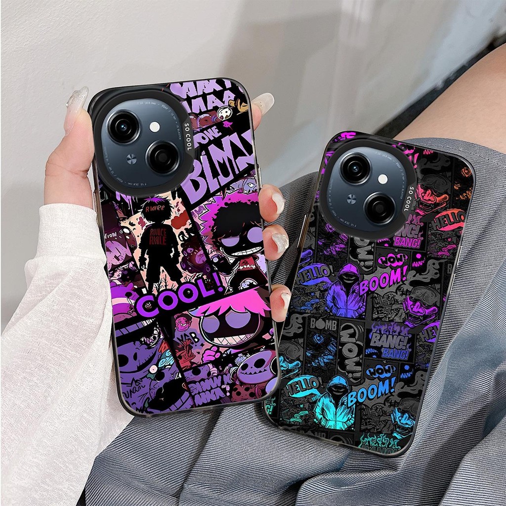 Matte Solid IMD สีเคสโทรศัพท์สําหรับ Tecno Spark G0 1 Tecno Spark G0 2025 แบรนด์อินเทรนด์ COOL Man H