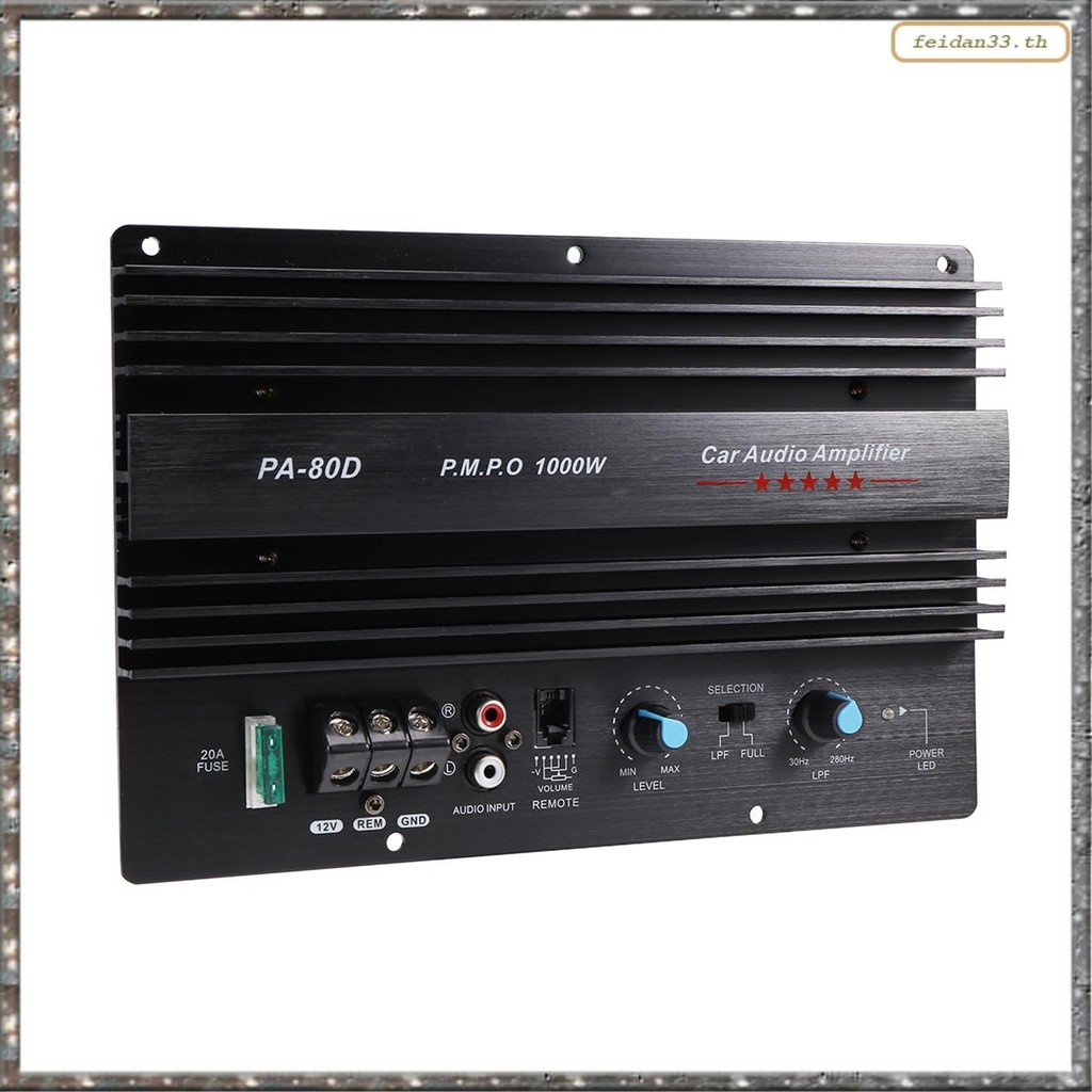 [LHY] 12V 1000W เครื่องเสียงรถยนต์เครื่องขยายเสียงกําลังสูง Amp Board ซับวูฟเฟอร์ทรงพลัง Bass Amp PA