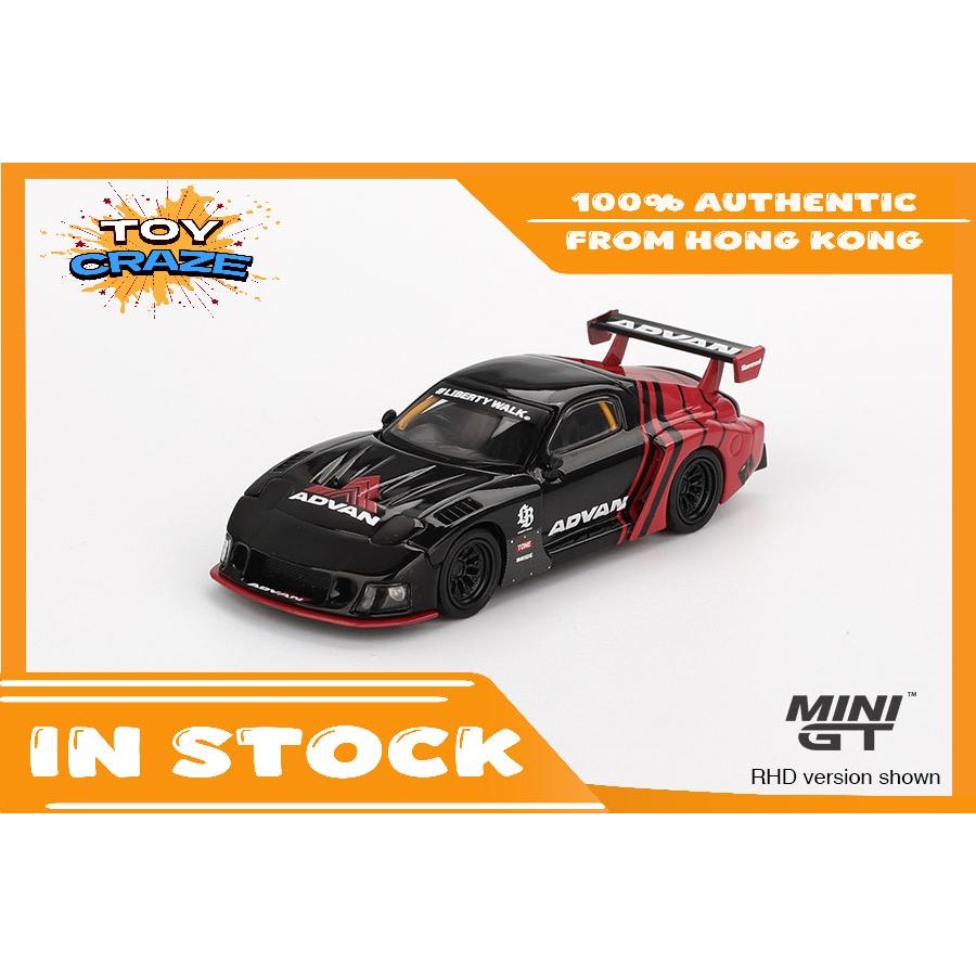 Mini GT #983 Mazda RX-7 LB-Super Silhouette Advan LHD Model Car