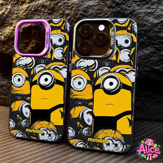 🔥Alice🔥เคส iPhone รูปแบบแอนิเมชั่นมินเนี่ยน ไอโฟน11 For iPhone12 13 14 15 16 Pro MAX X XS XR XS 6 7 8Plus SE2020