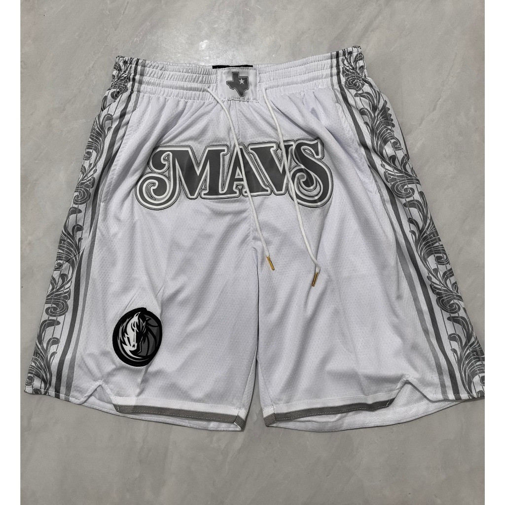 กางเกงบาสเก็ตบอลKyrie Irving/Luka Doncic Just Don White สำหรับผู้ชาย