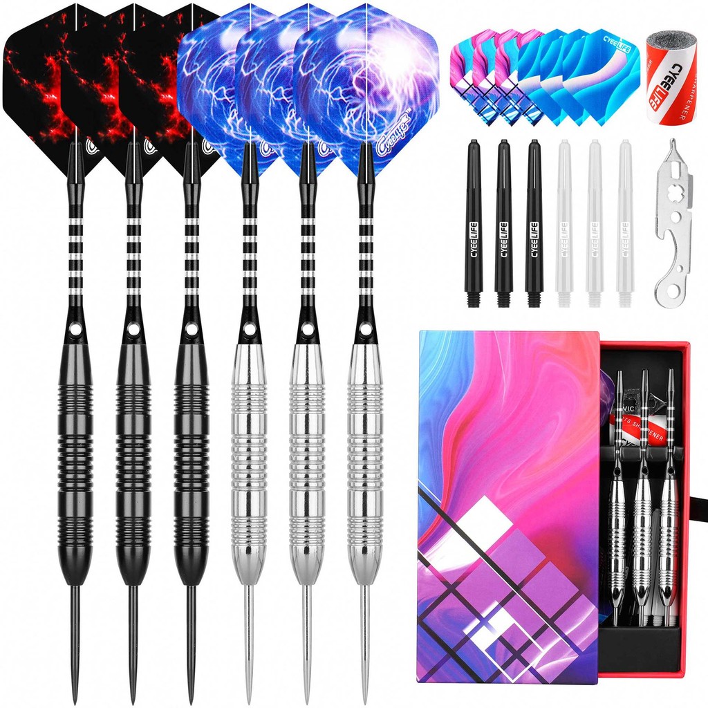 CyeeLife Dart Set ลูกดอกเข็มปาเป้า กล่อง Dart นำเข้า