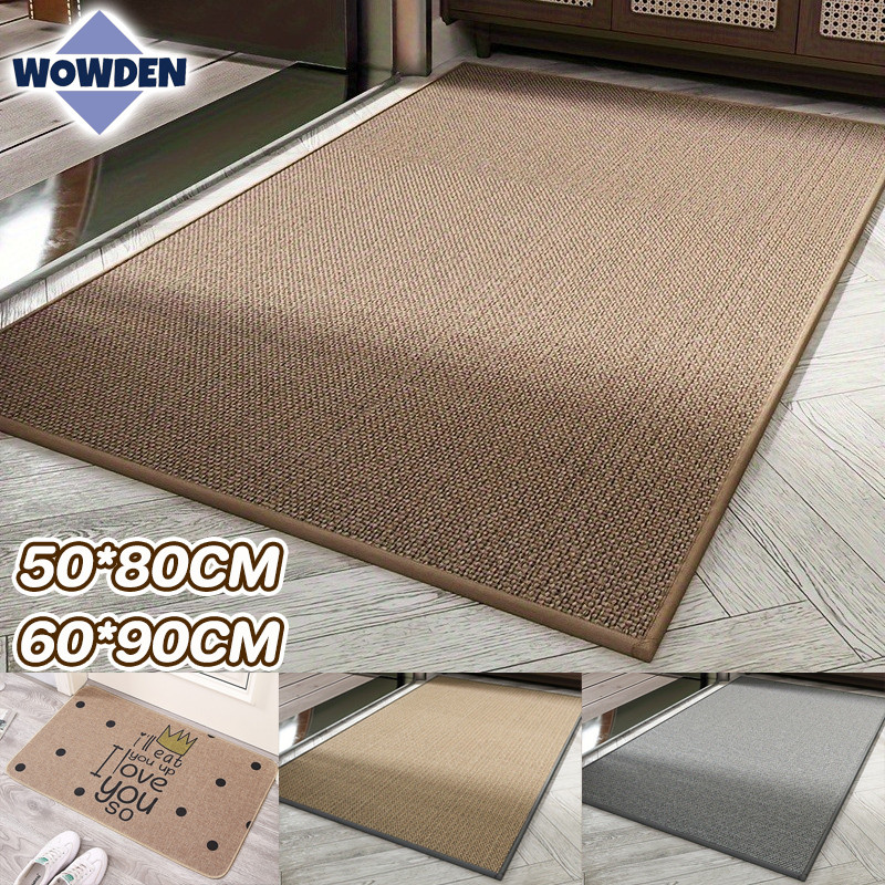 พรมปูพื้น ใยกัญชง ซับน้ำได้ดี ทนทานต่อการขีดข่วนและสกปรก กันลื่นและทนทาน ห้องน้ำ และห้องนอน