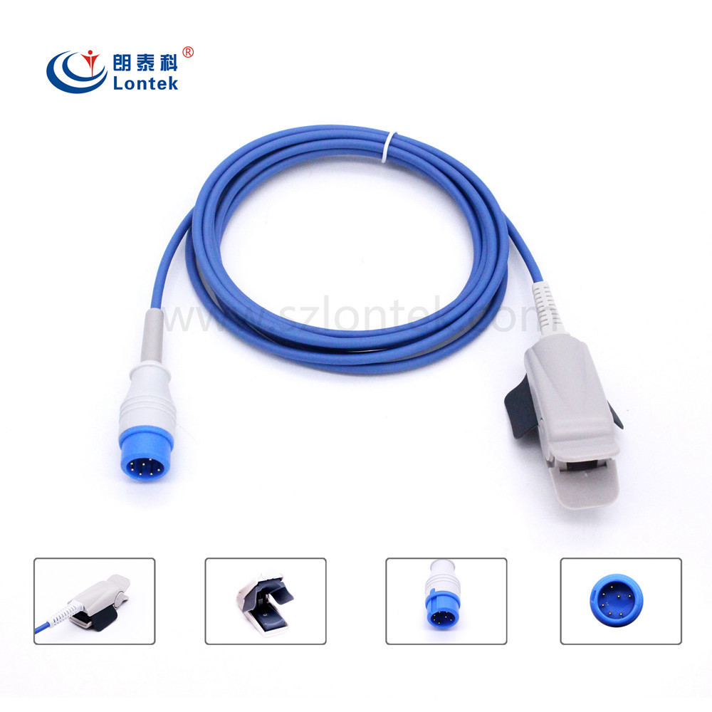 ใช้งานร่วมกับ Merry IPM7 IPM10 IPM12 Integrated Pulse ความอิ่มตัวของออกซิเจนในเลือด Probe