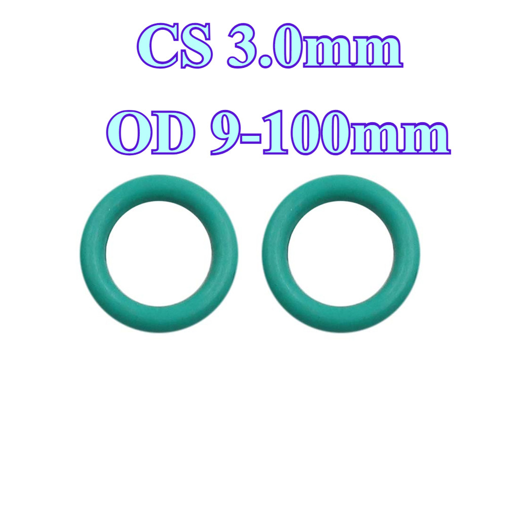 [DXM-STH] CS3.0mm * OD9-100mm O-Ring สีเขียว O-Ring FKM แหวนปิดผนึก