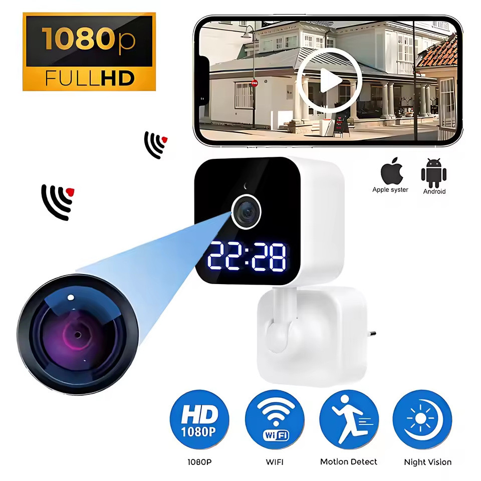K1 กล้อง HD 1080p Home Security Monitoring Full Color Night Vision กล้องสมาร์ท WiFi กล้อง Graffiti 4