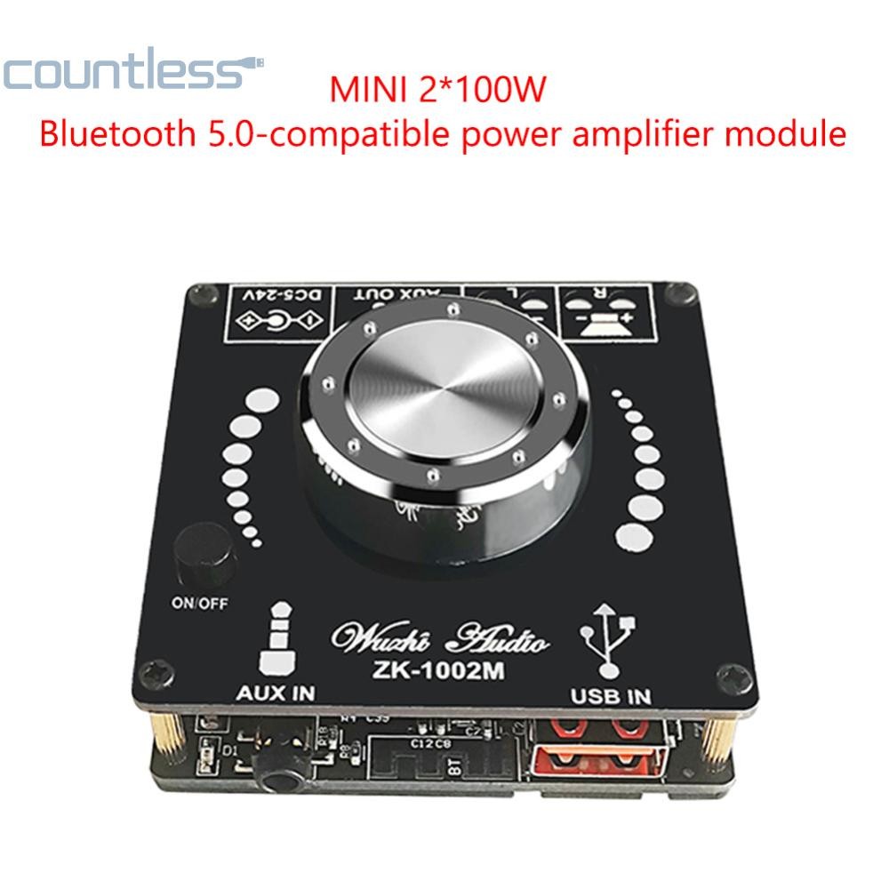 ZK-1002M เครื่องขยายเสียงลําโพงสเตอริโอบลูทูธ 5.0 Amp [เคาน์เตอร์]th]