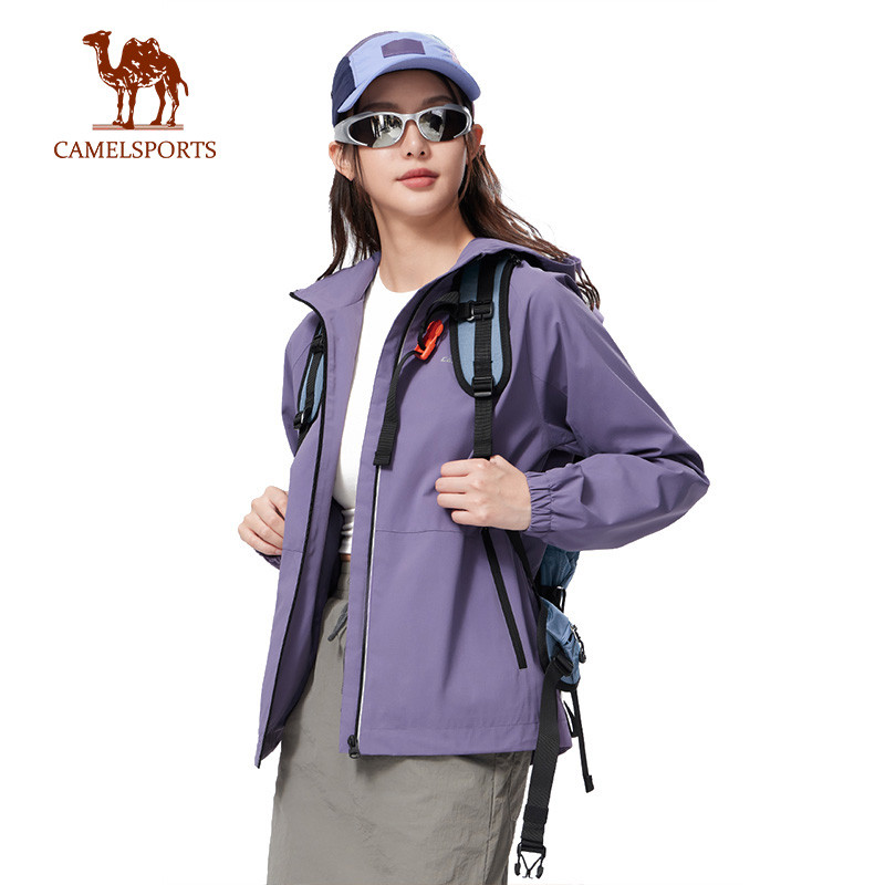 CAMEL SPORTS เสื้อแจ็คเก็ตมีฮู้ด กันลม ไล่น้ำ สำหรับกลางแจ้ง