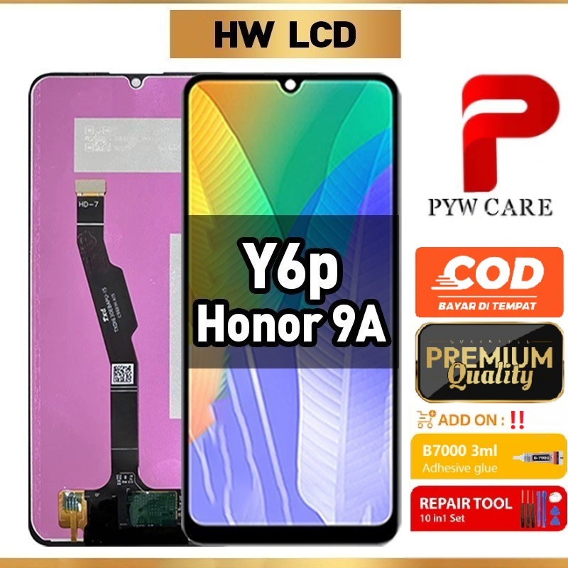 หน้าจอ LCD ที่รองรับสําหรับหน้าจอ LCD Hw Y6P / Honor 9A