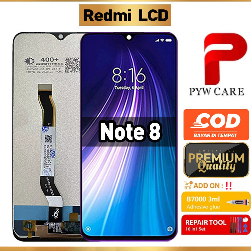 หน้าจอ LCD ที่รองรับสําหรับ Redmi Note 8 หน้าจอ LCD