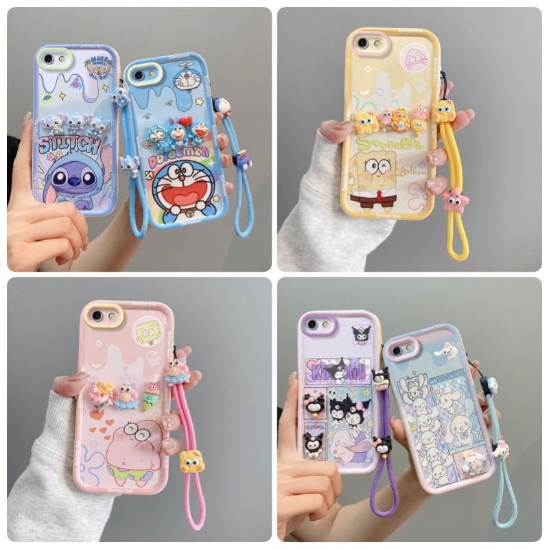 เคส vivo y65 y66 y67 v5 v5s กรณี TPU มีสไตล์และน่ารักสามมิติตุ๊กตาเคสโทรศัพท์ xxddxl