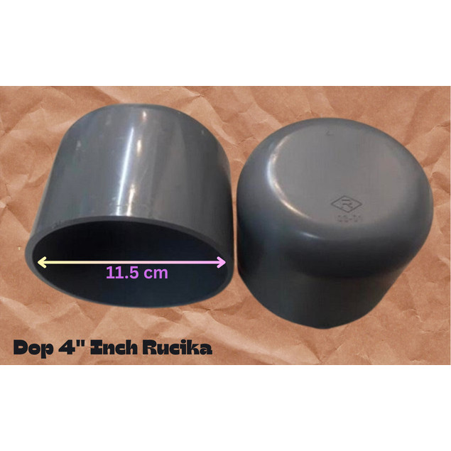 Rucika 4" Pvc Pipe Cap - Rucika 4" นิ้ว Cap