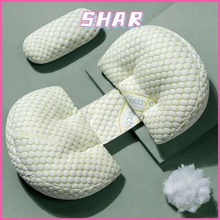 SHAR หมอนรองเอว, หมอนรองท้องรูปตัวยูนอนด้านข้าง, หมอนตั้งครรภ์มัลติฟังก์ชั่นผ้าฝ้ายแท้