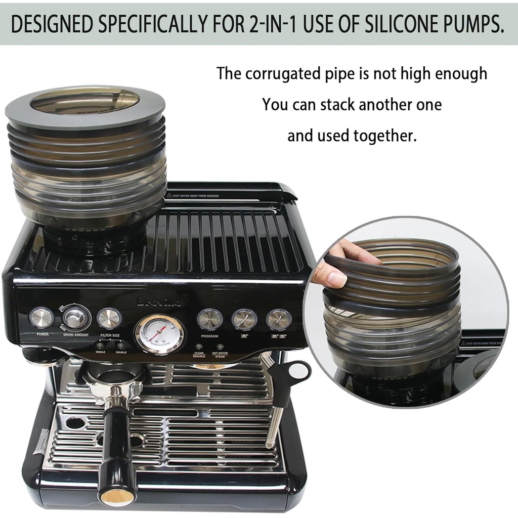 2 ชิ้น Coffee Bellows ใช้งานร่วมกับ Breville Barista Express, ซิลิโคนสูบลมสําหรับ Breville Espresso 