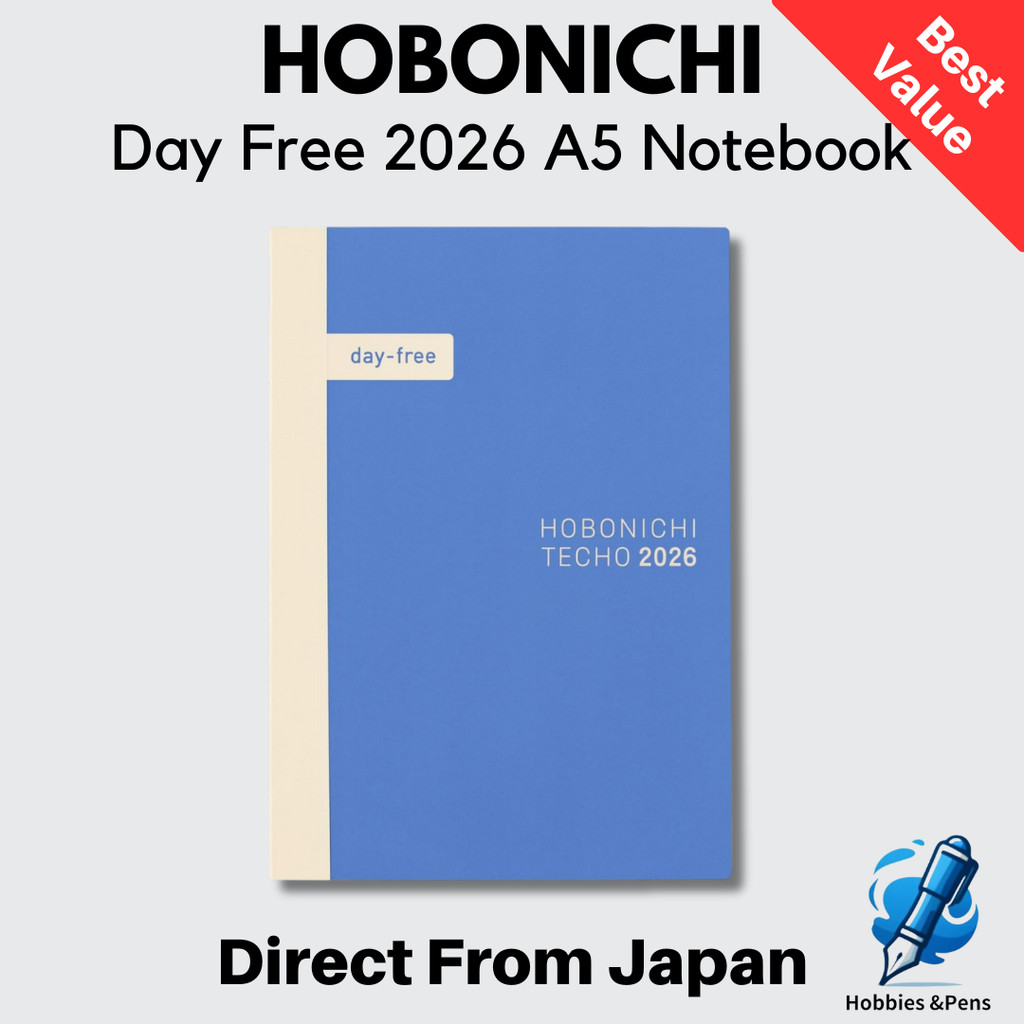 Hobonichi Techo 2026 Day-Free[A6 Monthly + Notes/January/Monday Start]