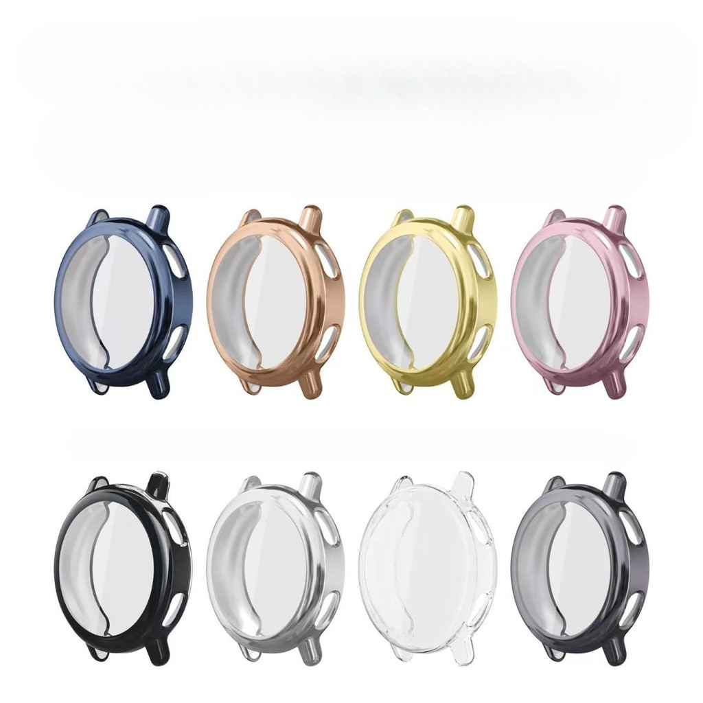 เคสครอบคลุมเต็มรูปแบบหน้าจอ TPU ฝาครอบป้องกันนาฬิกาอัจฉริยะสําหรับ Vivoactive 3 4 5 4s Music