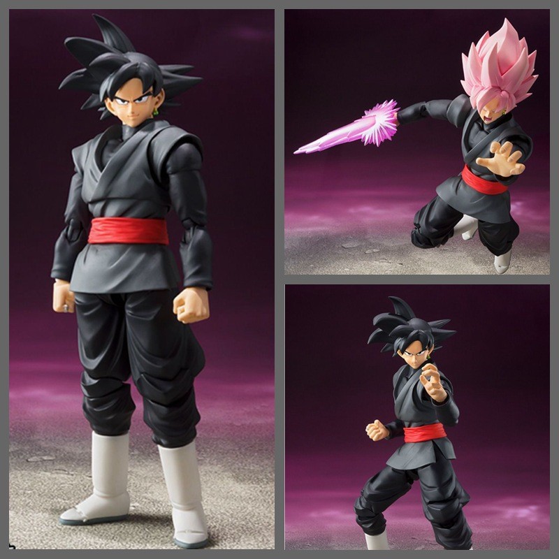 Super Saiyan Black Goku Pink Black Goku Zamas Action Figure Model Boxed Figure