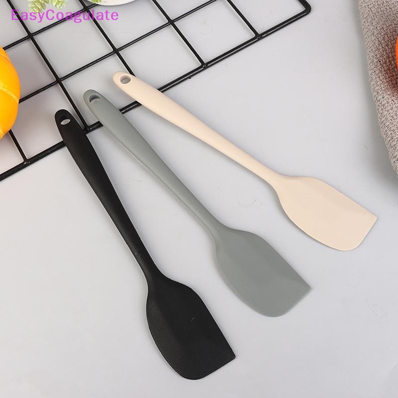 Eas 1 ชิ้นซิลิโคนเกรดอาหารไม้พายสําหรับ Baking Scraper Nonstick ทนความร้อนทําอาหารไม้พายเครื่องล้างจานไม่มีรอยต่อปลอดภัย Ate