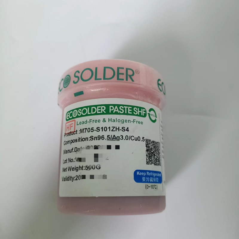 Qizhu Huizhou SMIC Solder Paste M705-S101ZH-S4 ตะกั่วฟรีฮาโลเจน Solder Silver อุณหภูมิสูง Solder Pas