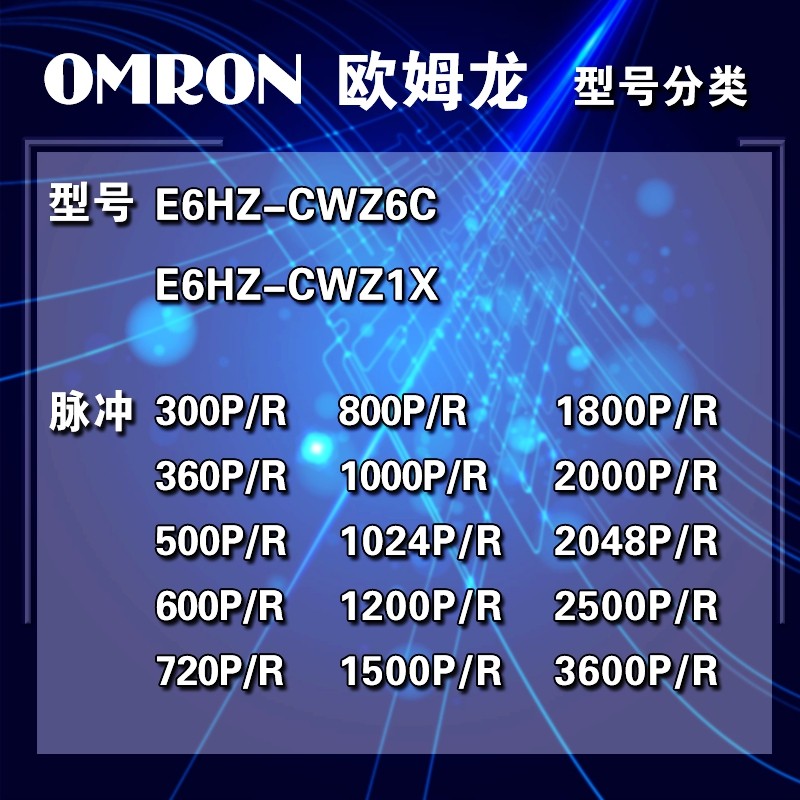 ตัวเข้ารหัสเพลากลวง E6HZ-CWZ1X CWZ6C 300P/R 360P 600P 1,000P 1024P