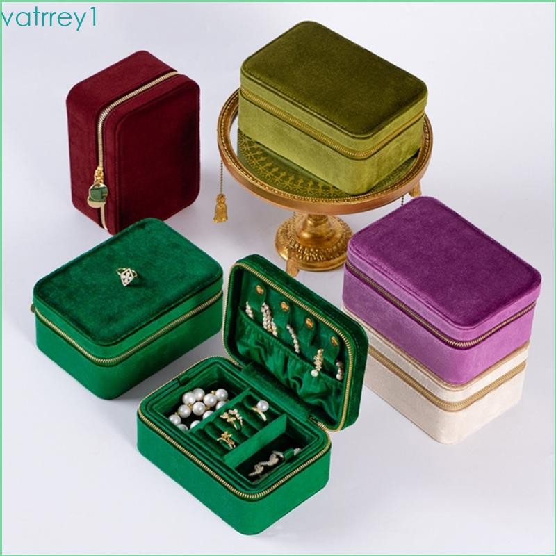 VAT1 Stylish Jewelry Organizer สร้อยคอกล่องเก็บกล่องบรรจุภัณฑ์เครื่องประดับ Elegant Jewelry Case เหม