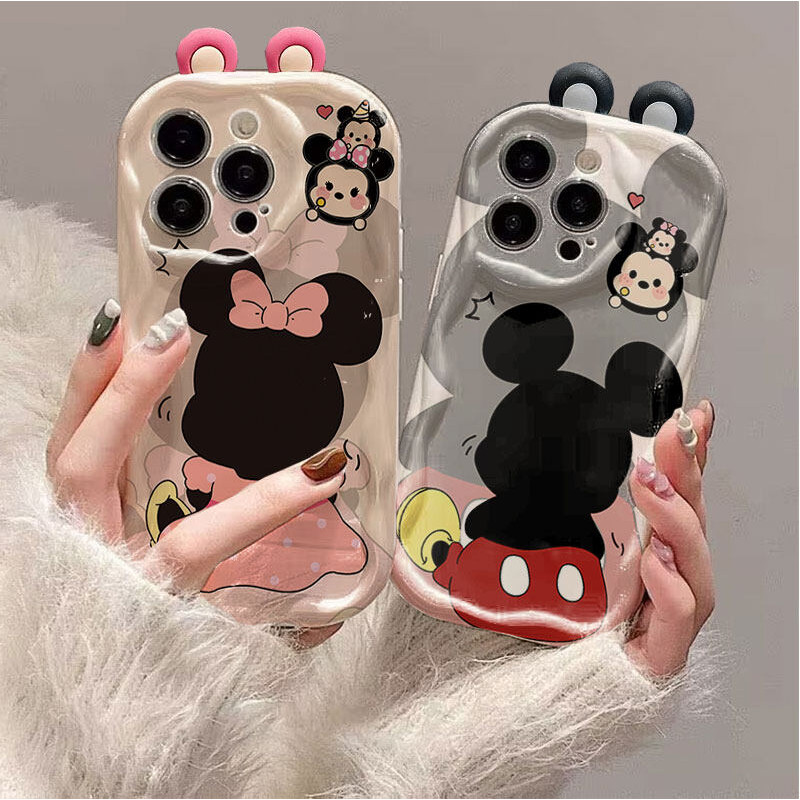 คู่ Minnie Mickey Mouse สําหรับ VOVO V50 V40 Lite V30 V3E V29 V29E V27 V27E V25 V23 V20 Pro V23E V21