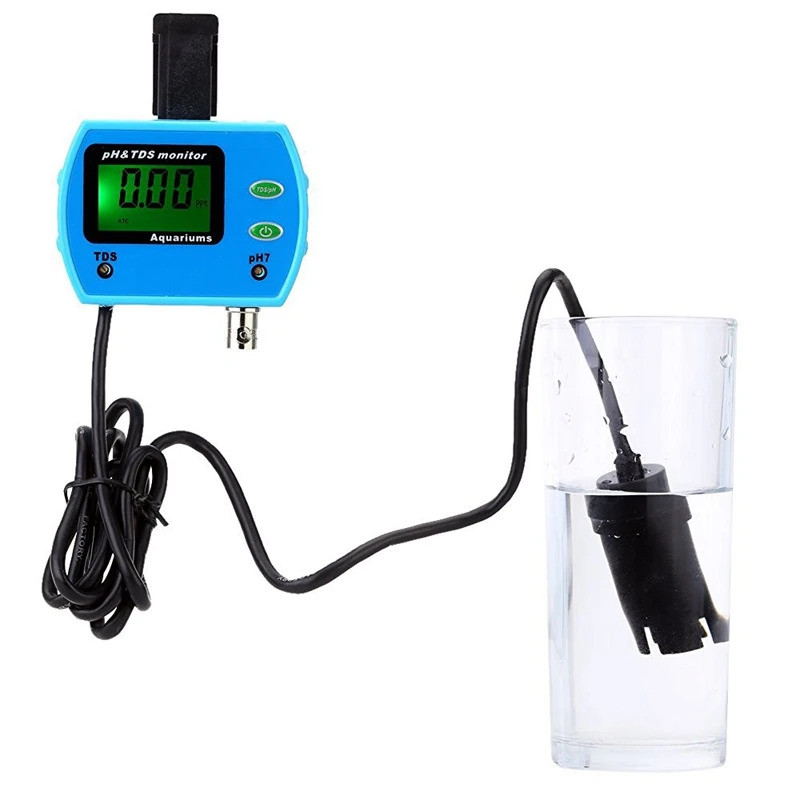 PH TDS Electrode Meter ที่แม่นยํา LCD PH tds Monitor Aquarium SPA ว่ายน้ําเครื่องวิเคราะห์คุณภาพน้ํา