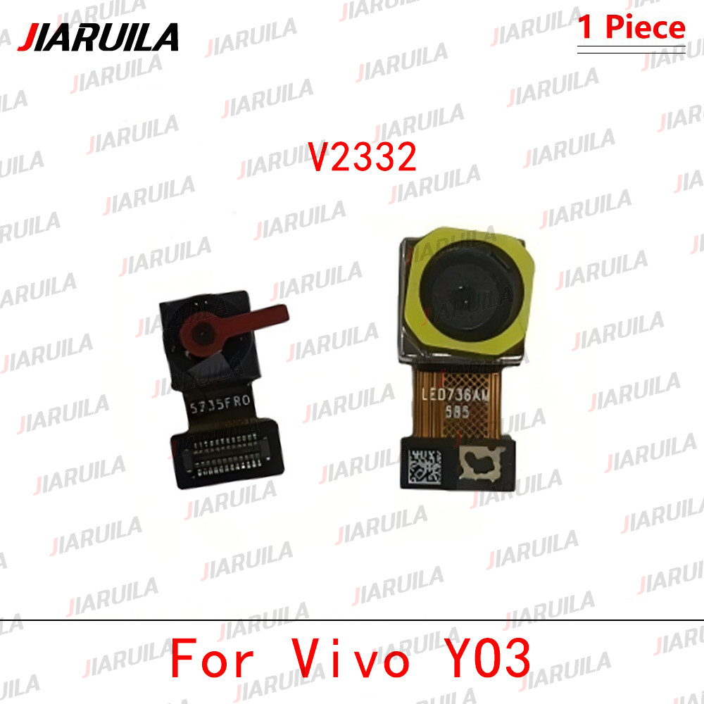 สําหรับ Vivo Y03 V2332 กล้องหันหน้า + ด้านหลังโมดูลกล้องด้านหลัง Flex Cable Replacement