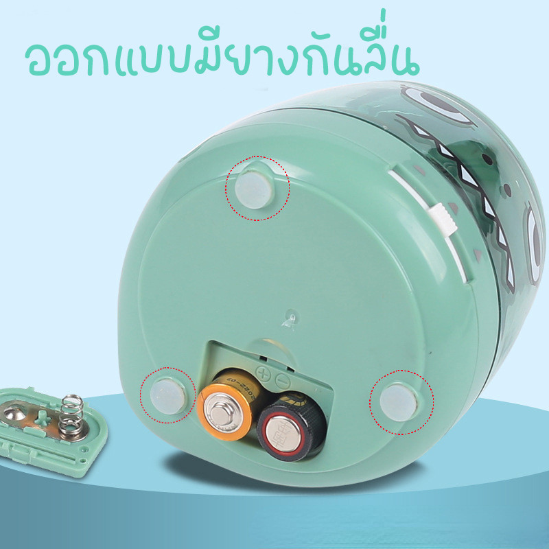 กบเหลาดินสอไดโนเสาร์ อัตโนมัติ เครื่องเหลาดินสอไฟฟ้า น่ารัก ใช้ถ่านหรือสายUSB สำหรับนักเรียนเครื่องเขียน พร้อมส่งในไทย - รูปที่ 2