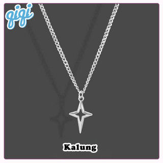 Kalung Titanium Pria Model Bintang Terbaru Anti Karat AR Titanium Kalung Star