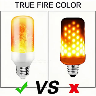 OEING หลอดไฟ LED เปลวไฟธรรมชาติกระพริบผลตกแต่งบรรยากาศแสง E14 E27 B22 3W 5W 85-265V ตกแต่งวันหยุด