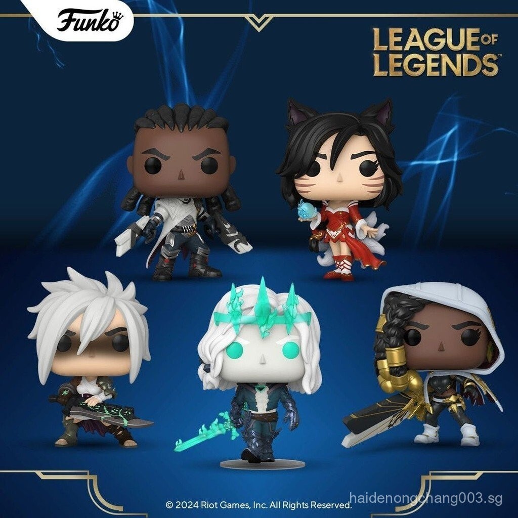 [จัดส่ง 48 ชั่วโมง]LOL ชื่อร่วม Funko รูปอย่างเป็นทางการ League of Legends Ahri Riven Lux Senna Jhin