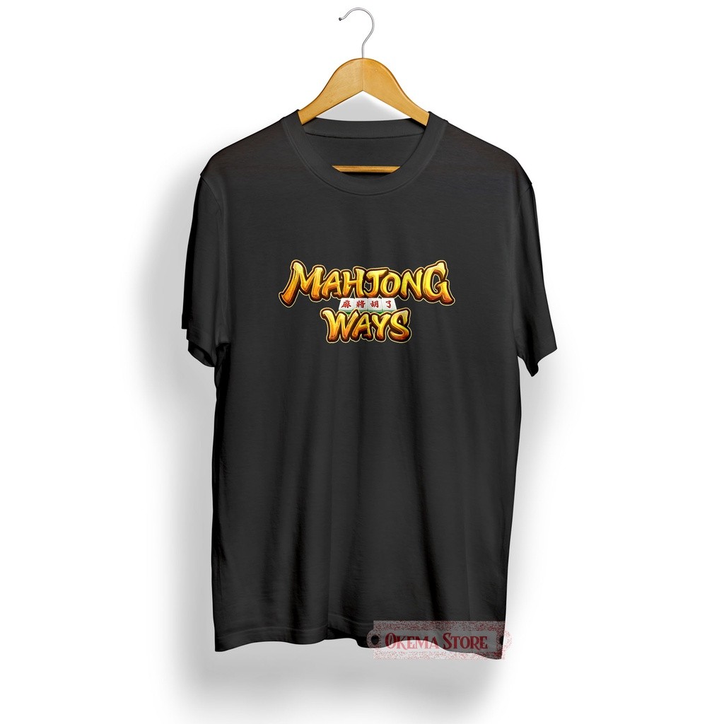 PG Mahjong Ways Dragon Logo T-Shirt Mahjong Slot Game Shirt Pocket Game Soft Adult Mens Top Distro