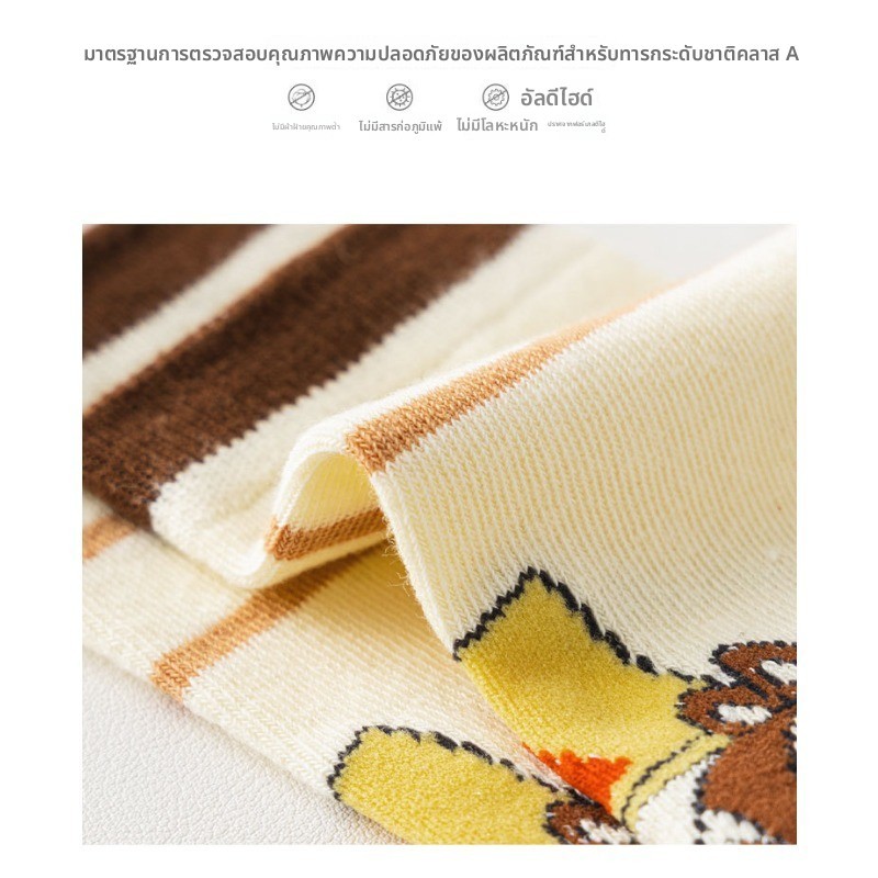 ถุงเท้าเด็กลายการ์ตูนน่ารัก กันลื่น สําหรับเด็กชายหญิง ใส่กลางน่อง - รูปที่ 2