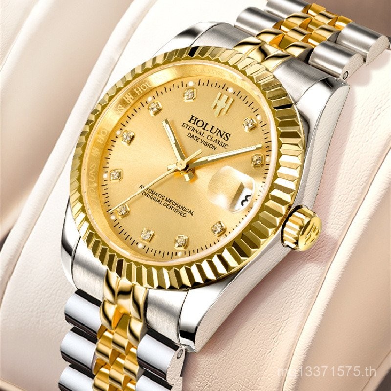 Haolunshi Casual Mens Oyster สินค้าใหม่ 2023 นาฬิกากลไกนําเข้า Holuns นาฬิกาการเคลื่อนไหวอัตโนมัติเต