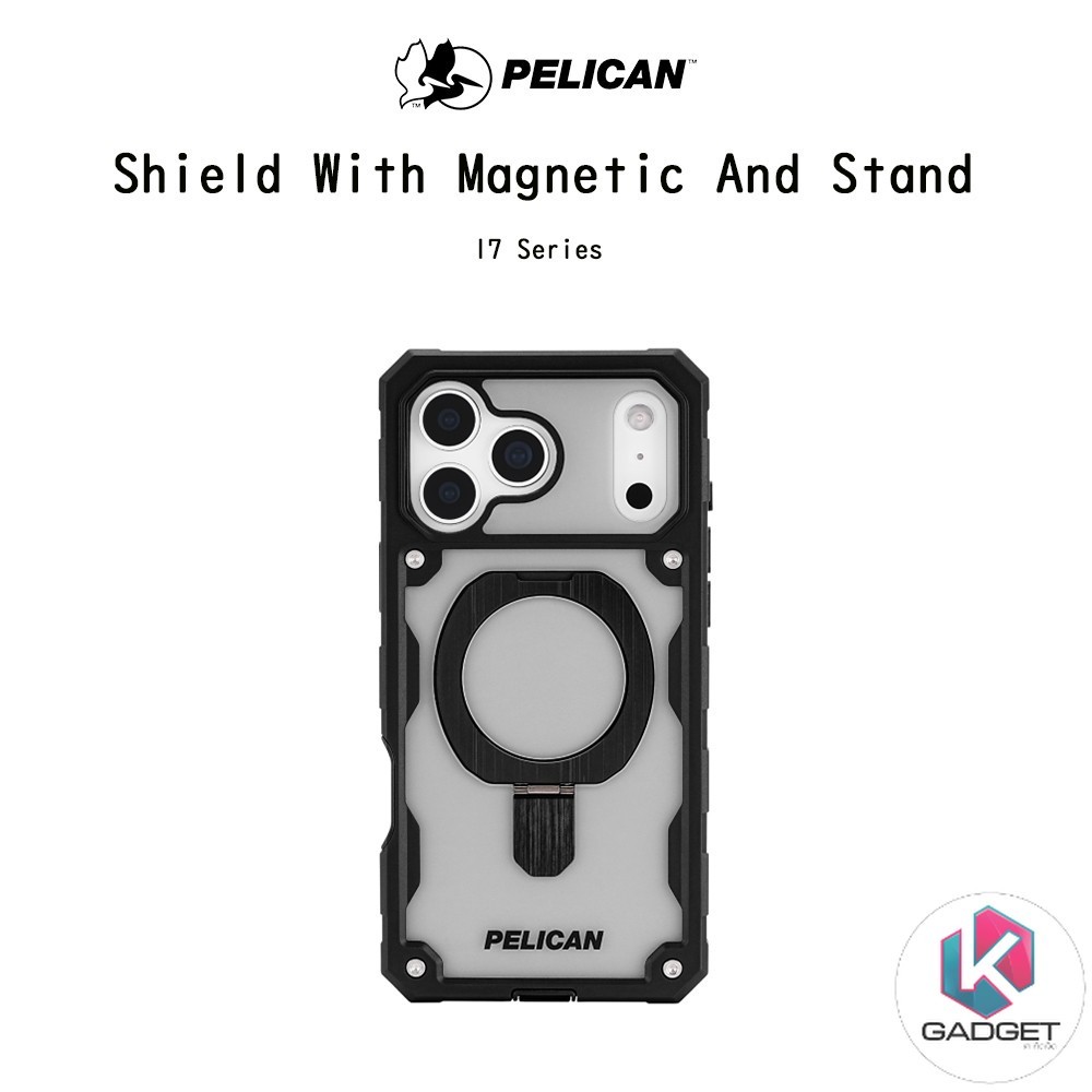 PELICAN Shield With Magnetic And Stand เคสกันกระแทกพร้อมขาตั้งระดับ7.3Mเกรดพรีเมี่ยมจากอเมริกา เคสสำ