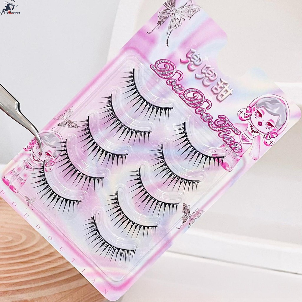 DIY คอสเพลย์ Wispy Strip Eyelashes ผู้หญิง DIY อะนิเมะ Full Strip Lashes สําหรับความงาม Eye คอสเพลย์