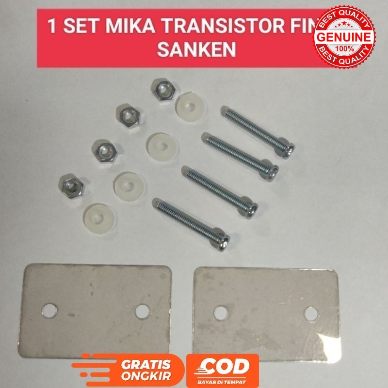 MIKA NUT BOLT BUSHING ทรานซิสเตอร์ TR FINAL SANKEN ONE SET