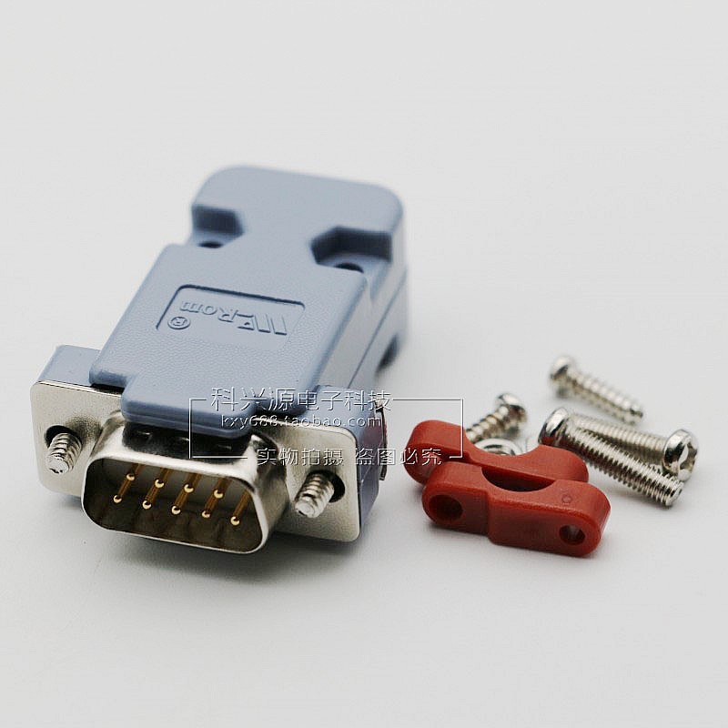 W-ROM Noguchi เคสพลาสติกสีเทา DB9 DB15 DB25 DB37P Case D-SUB Connection COM