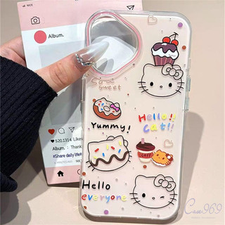 เคสไอโฟน Oppo A3Pro A3X A38 A60 A5i A16 A18 A15 A52 A7 A5s A58 A11 A17 A55 A12 A3s น่ารักสวัสดีคิตตี้โดนัทผลไม้ปกIMDใหม่