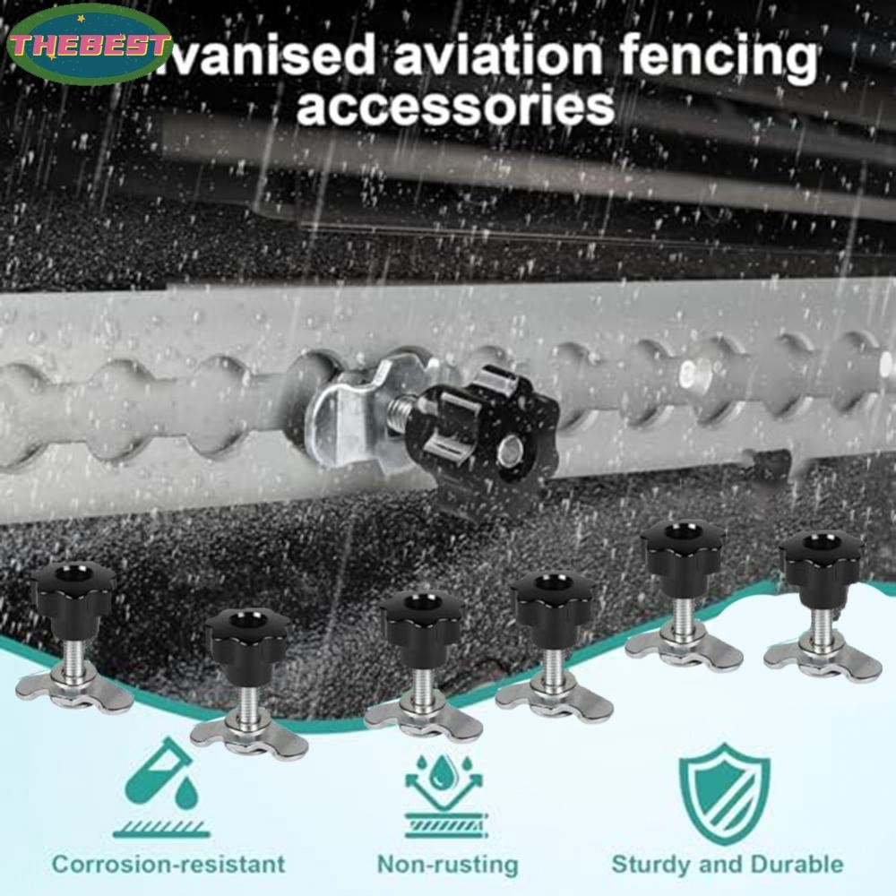 <Thebest>6PCS Screw Connectors M8x45mm Rail End Fittings for Bicycle and Cargo AttachmentHot Sale