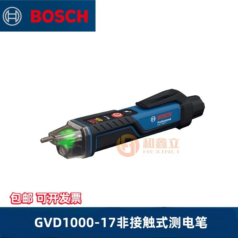 บ๊อช ปากกาไฟฟ้ามืออาชีพแบบไม่สัมผัสเหนี่ยวนําปากกาทดสอบไฟฟ้าสมาร์ทปากกาทดสอบไฟฟ้าสายไฟหัก GVD1000-17