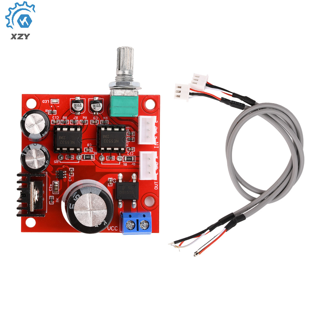 Dual NE5532 Preamplifier บอร์ดเครื่องขยายเสียงโมดูล Dual Op Amp เครื่องขยายเสียงด้านหน้า Stage Board