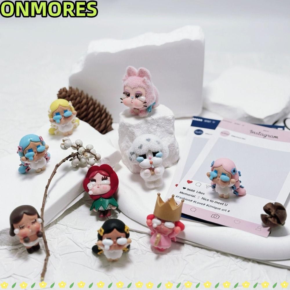 ONMORES Mini Jewelry, POPMART POPBEAN Crybaby Box, Crying for Love Series Crying in The Woods Series Desktop Dolls Model