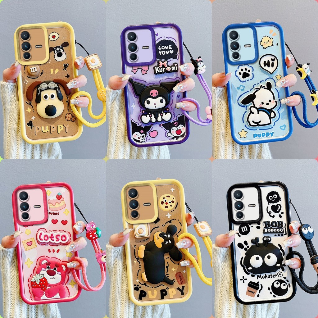 เคส VIVO V23 V23E เคสโทรศัพท์ตุ๊กตาสติ๊กเกอร์น่ารัก