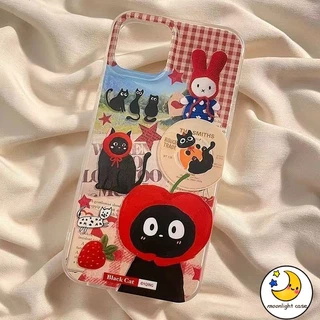 🎈GOOD🎈หนูน้อยหมวกแดงคิตตี้ เคสไอโฟน13 สำหรับ IPhone 11 15 14 13 12 16 Pro Max 7 Plus 8Plus XS X XR Max 7 8 Plus