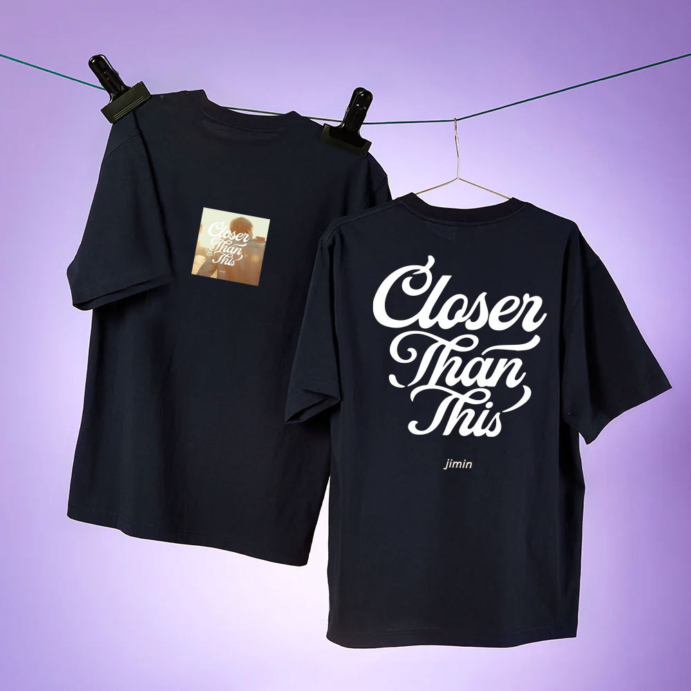 BTS jimin solo Support Song Suit JM Short-Sleeved T-Shirt Men Women tBTS jimin s Hong Kong Flavour T